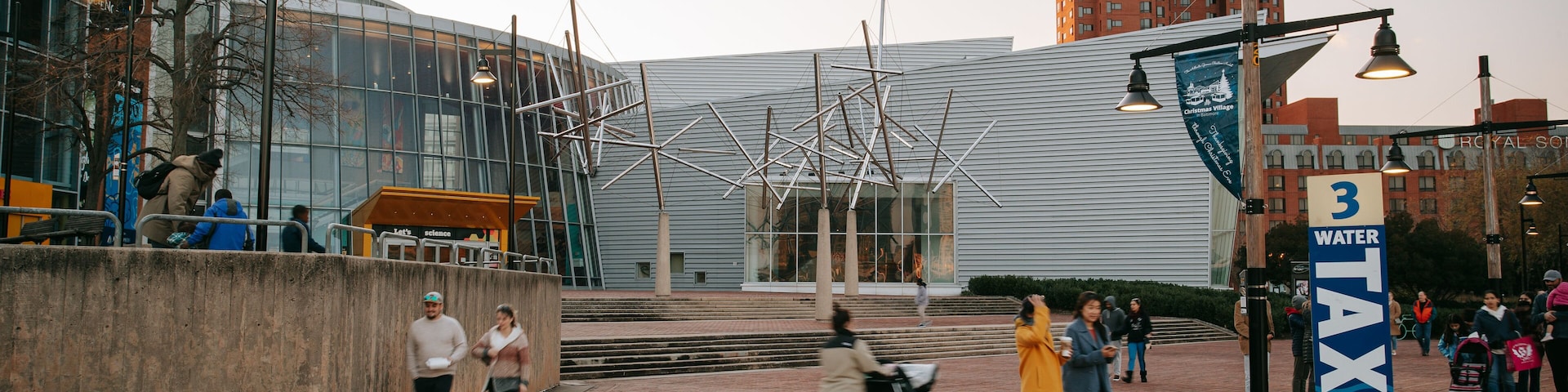 Maryland Science Center which includes street scenes