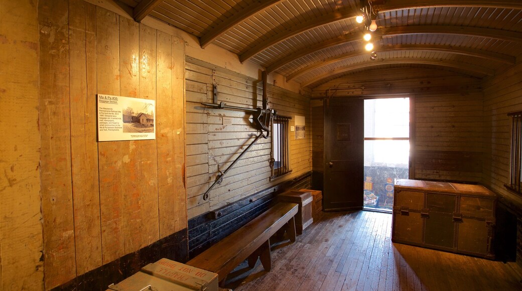 Bảo tàng Đường sắt B&O có tính năng di sản và cảnh nội thất