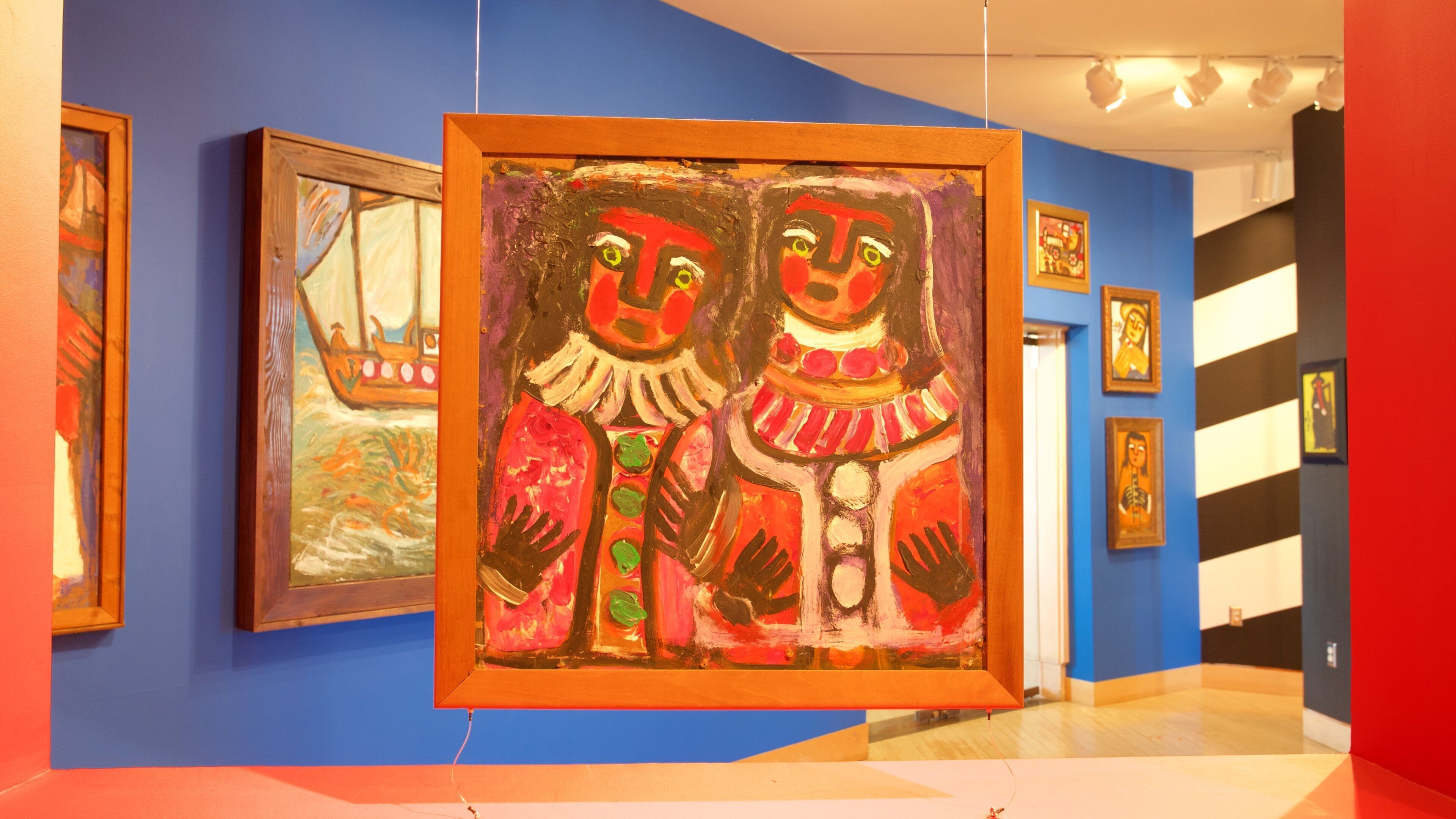 American Visionary Art Museum showing interior views and art