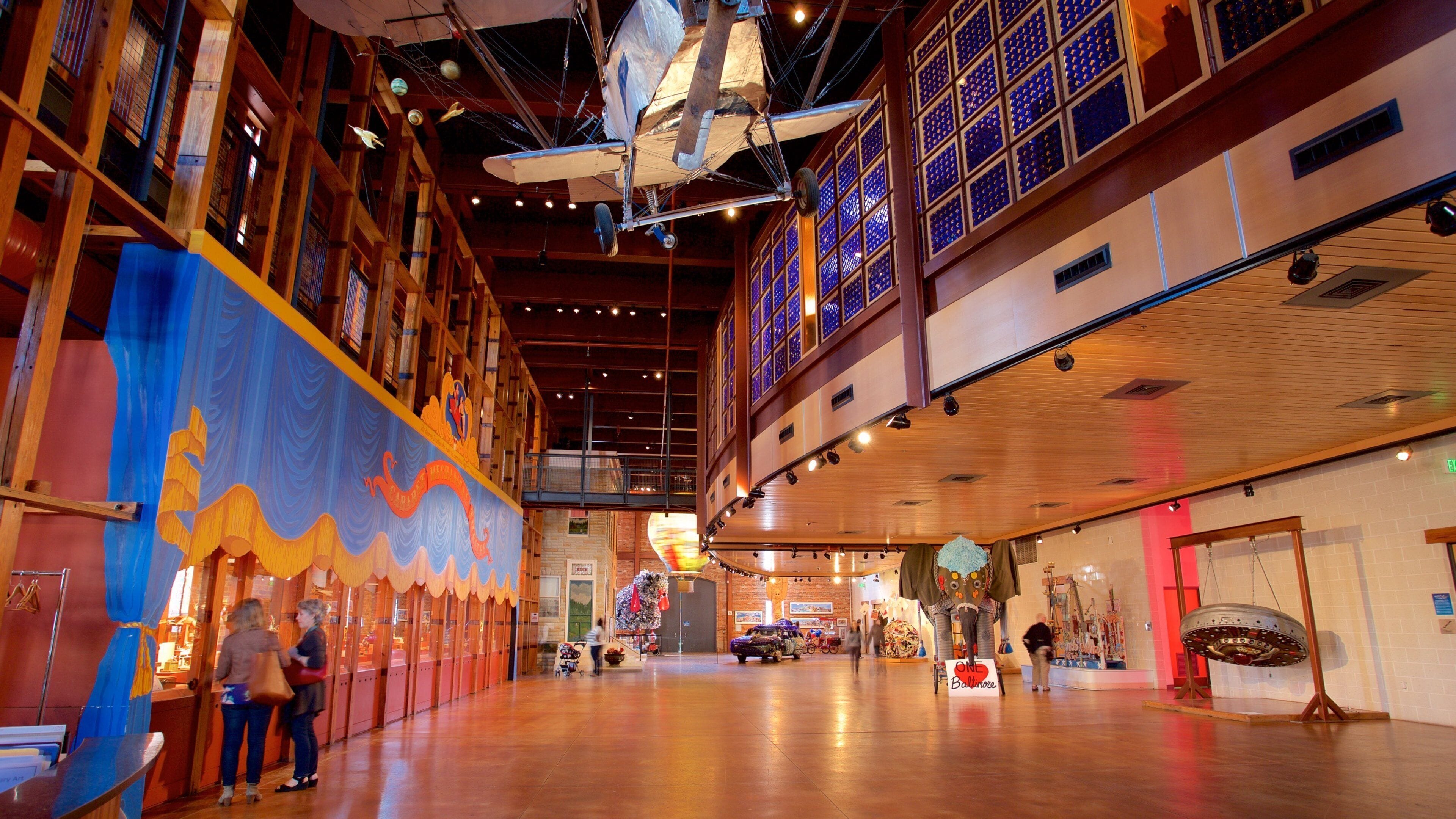 American Visionary Art Museum featuring interior views