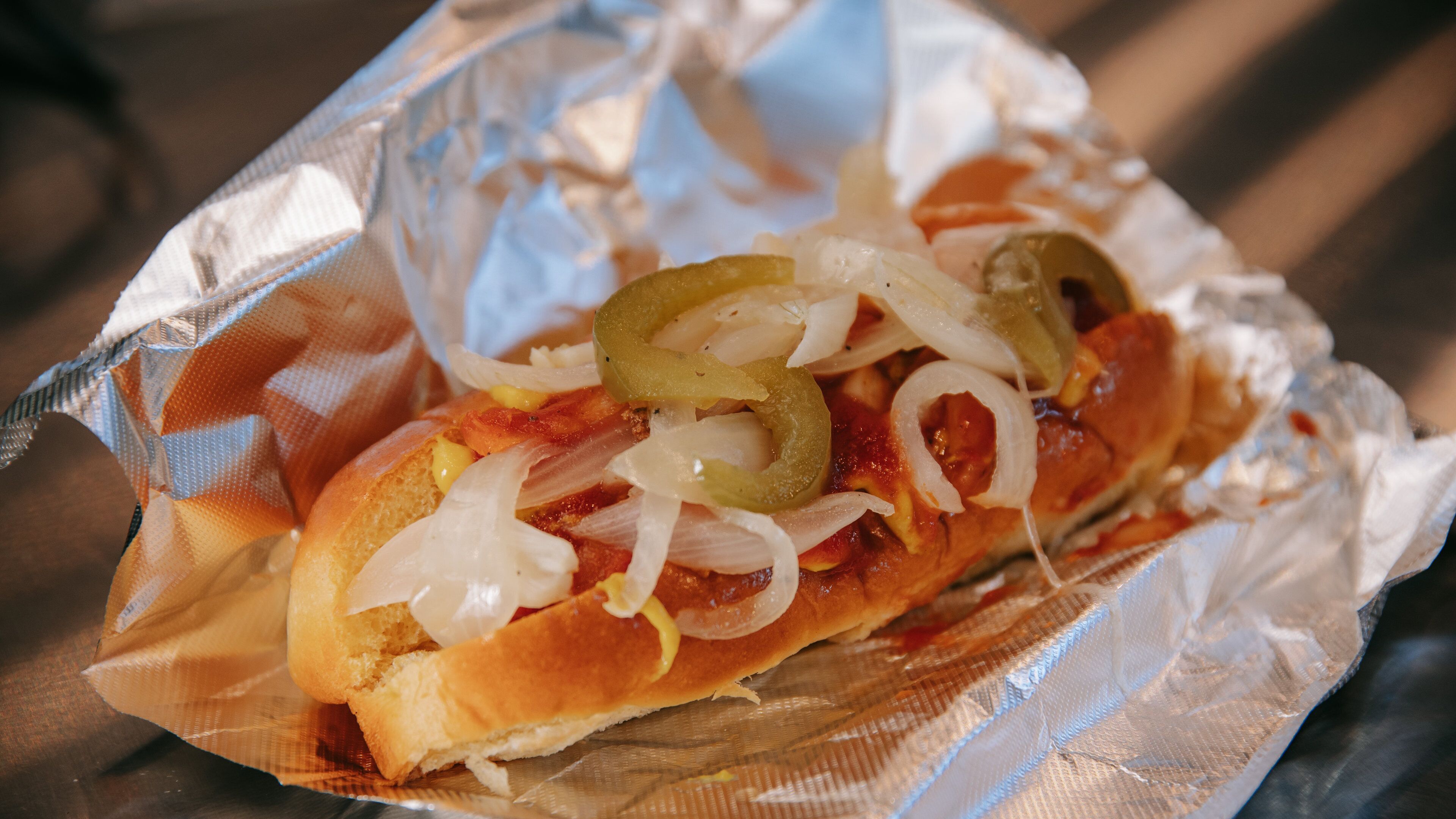 Lexington Market showing food