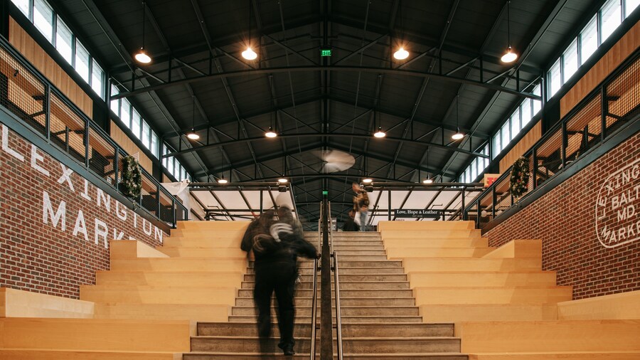 Lexington Market showing interior views