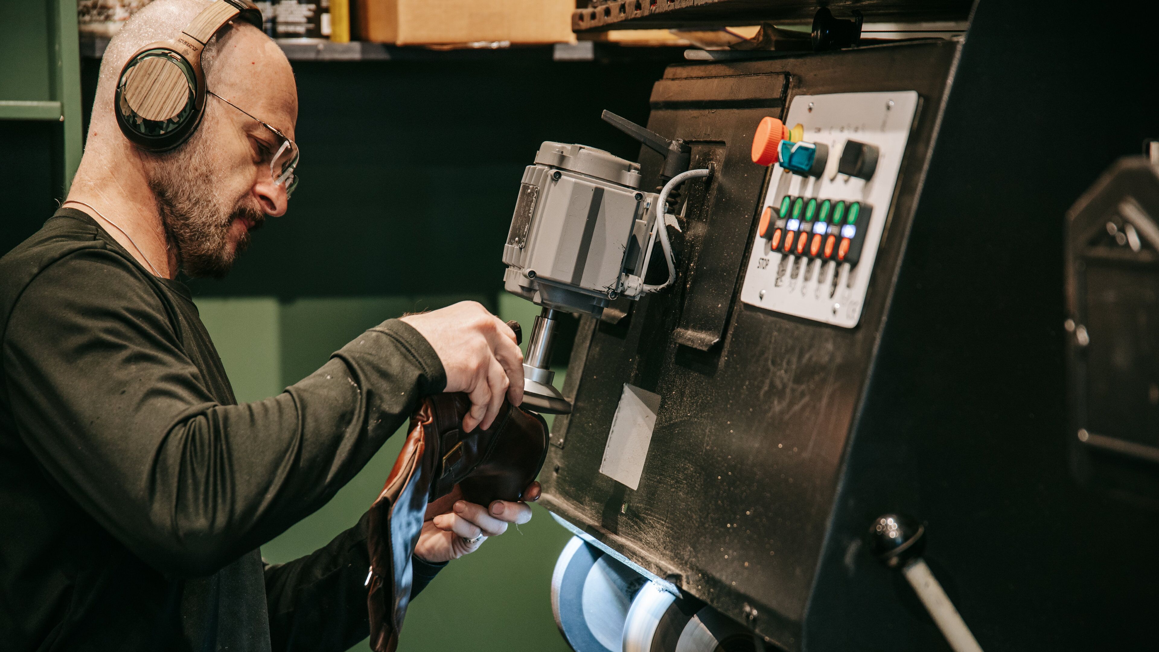 Lexington Market which includes industrial elements as well as an individual male