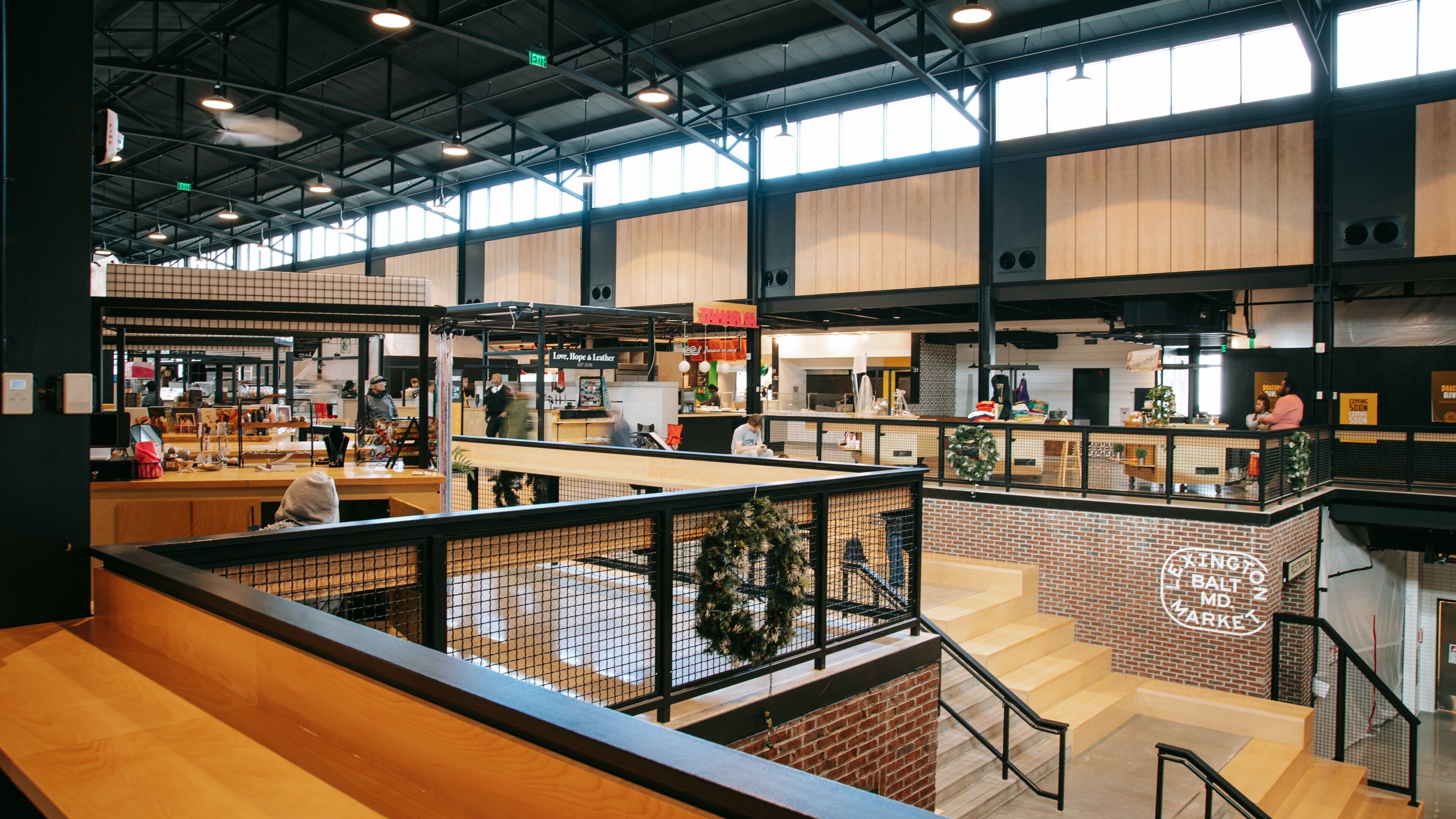 Lexington Market which includes interior views