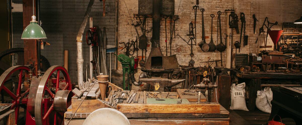 Baltimore Museum of Industry showing interior views