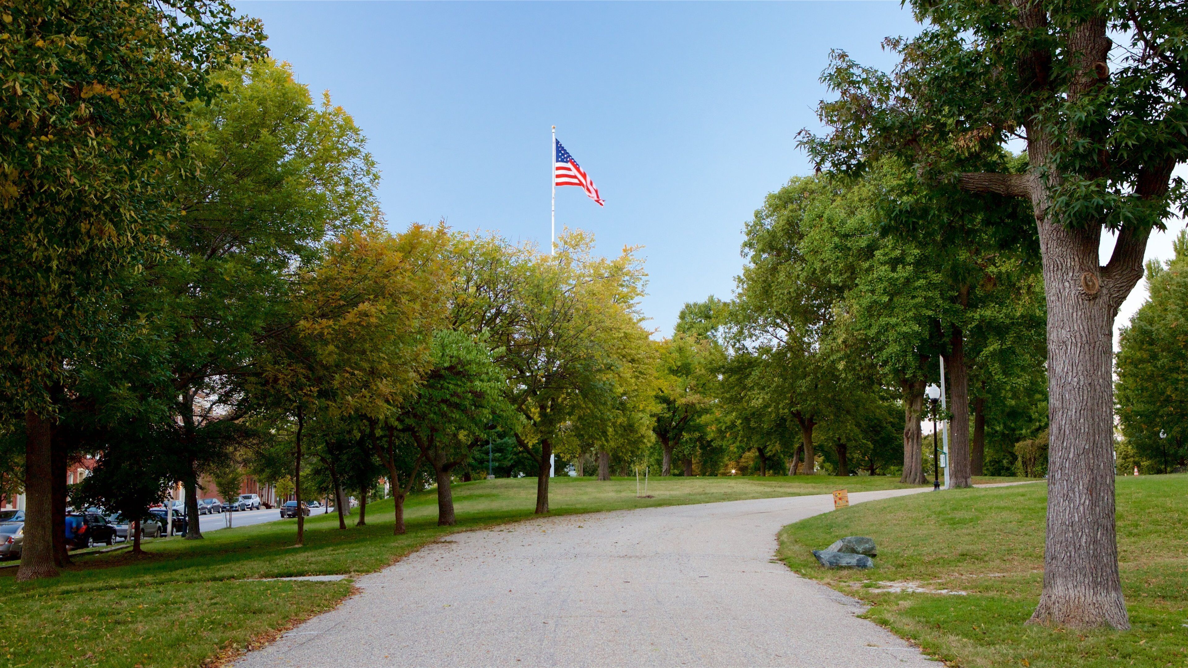 Patterson Park mostrando un jardín