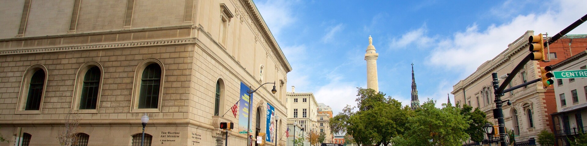 Walters Art Museum que inclui um parque