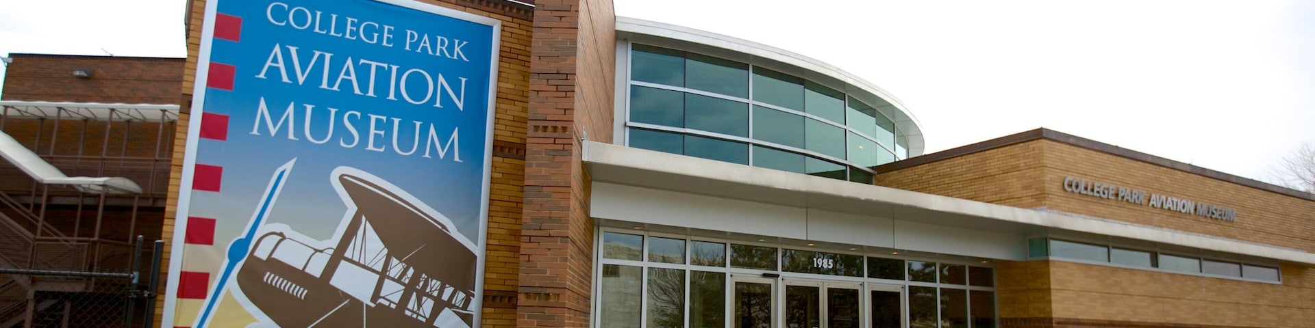 College Park Aviation Museum featuring signage