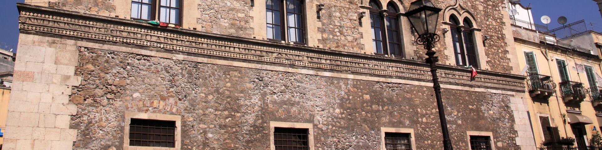 Italy Sicily Taormina historical center Palazzo Corvaja - 10th century
