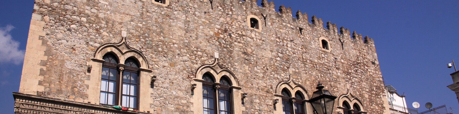 Italy Sicily Taormina historical center Palazzo Corvaja - 10th century