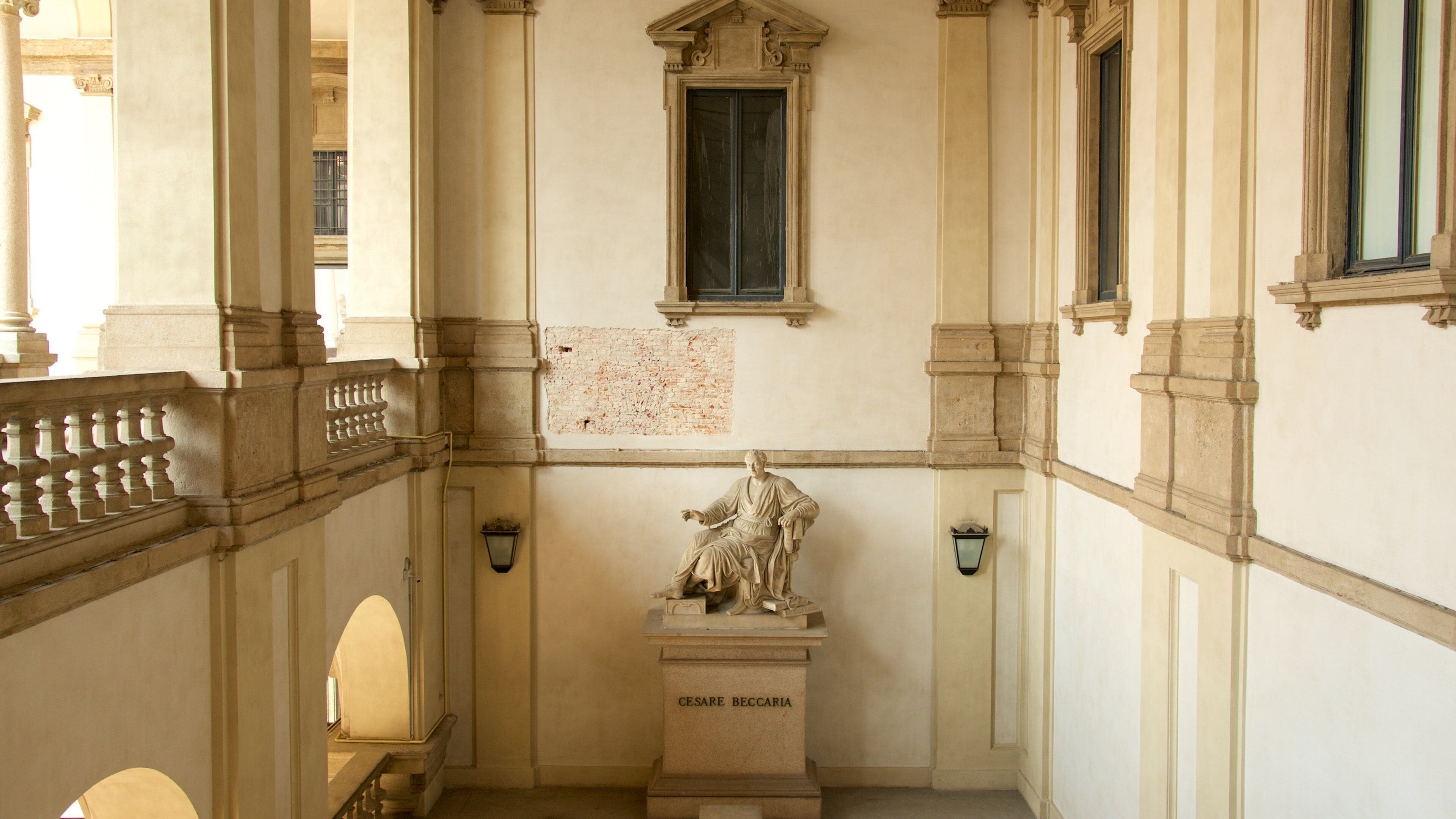 Pinacoteca di Brera which includes heritage architecture, interior views and a statue or sculpture