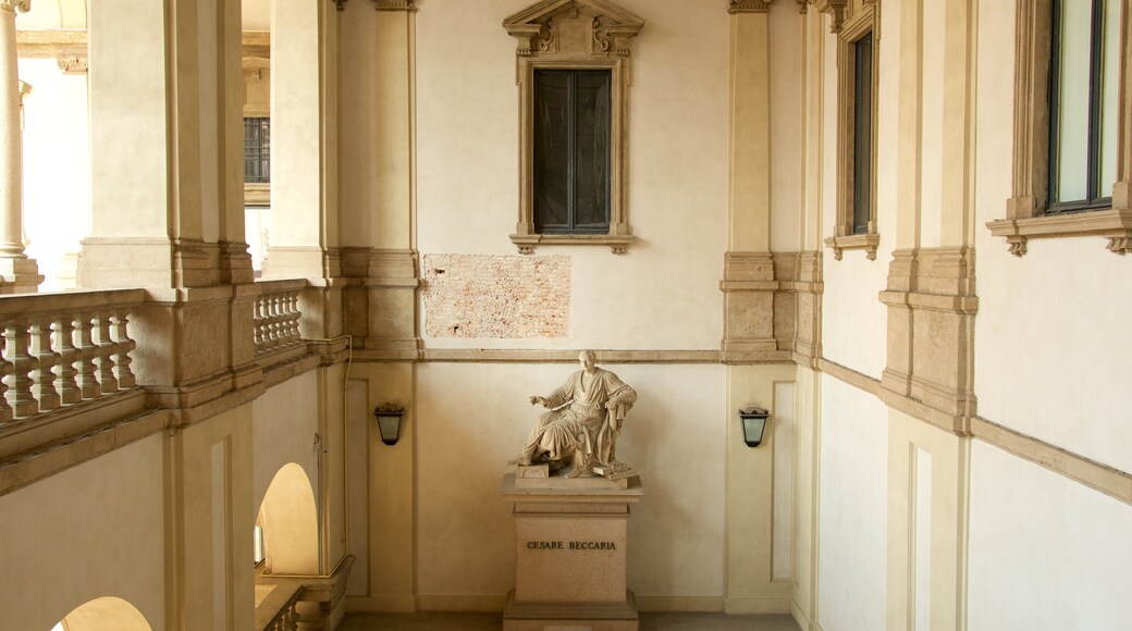 Pinacoteca di Brera which includes heritage architecture, interior views and a statue or sculpture