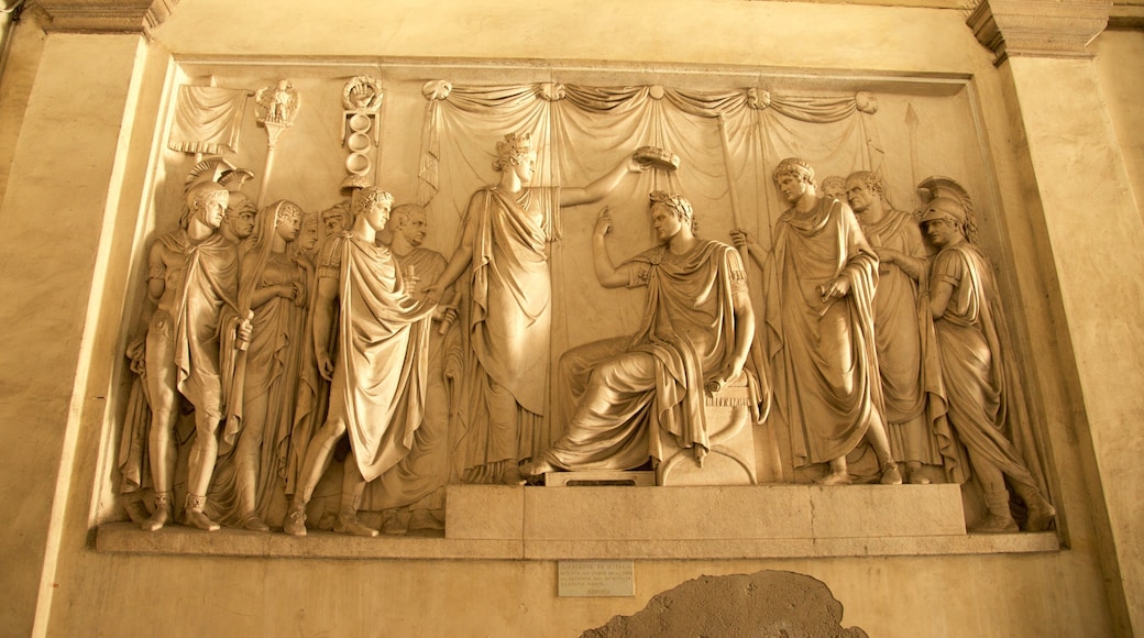 Pinacoteca di Brera featuring a statue or sculpture and art