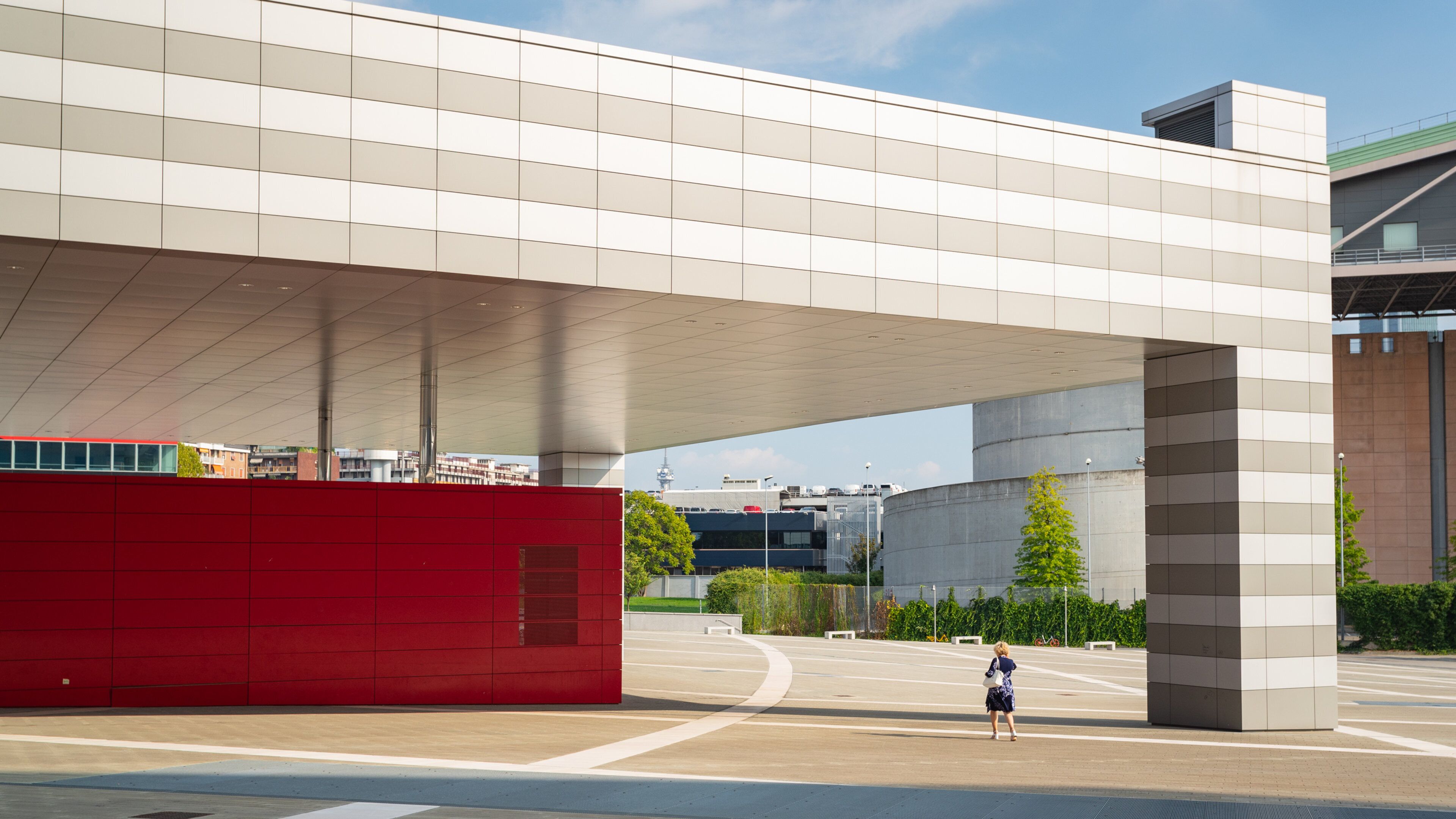 Fiera Milano City featuring street scenes as well as an individual femail