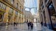 Galleria Umberto which includes interior views as well as a large group of people