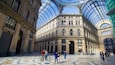 Galleria Umberto I featuring interior views as well as a large group of people