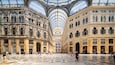 Galleria Umberto I showing a square or plaza, heritage elements and interior views