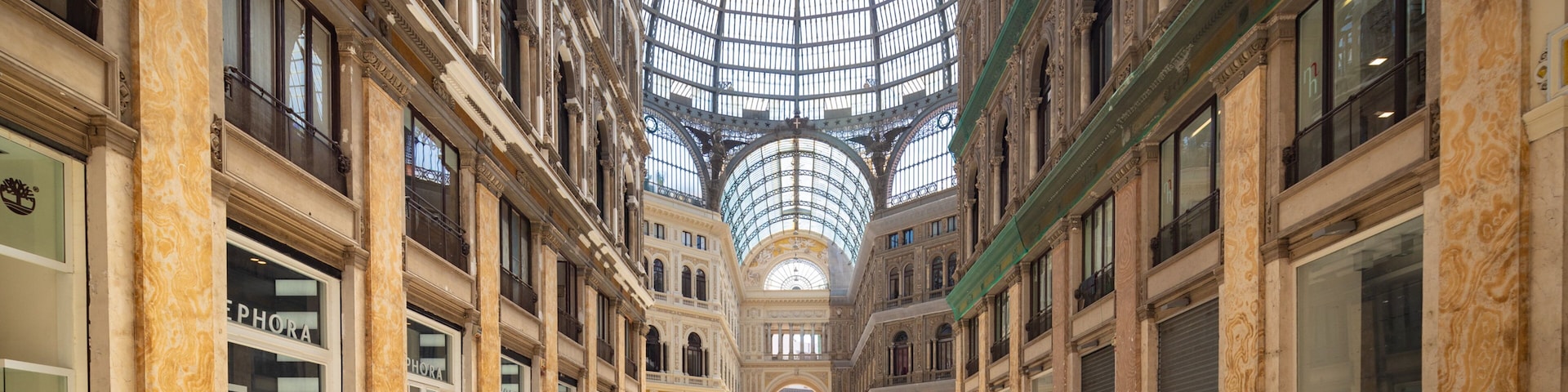 Galleria Umberto I featuring heritage elements and interior views