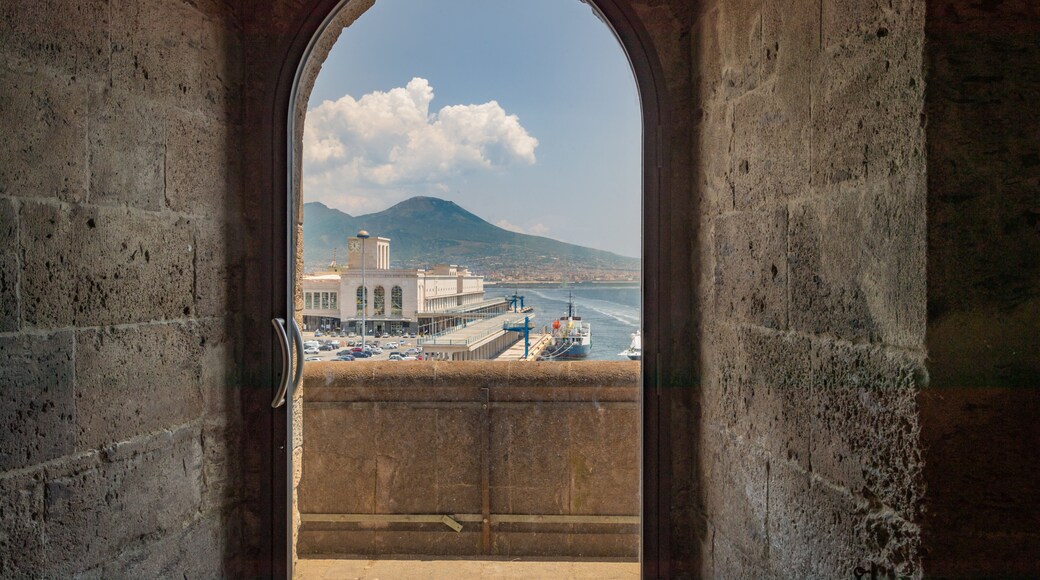 Castel Nuovo which includes a coastal town