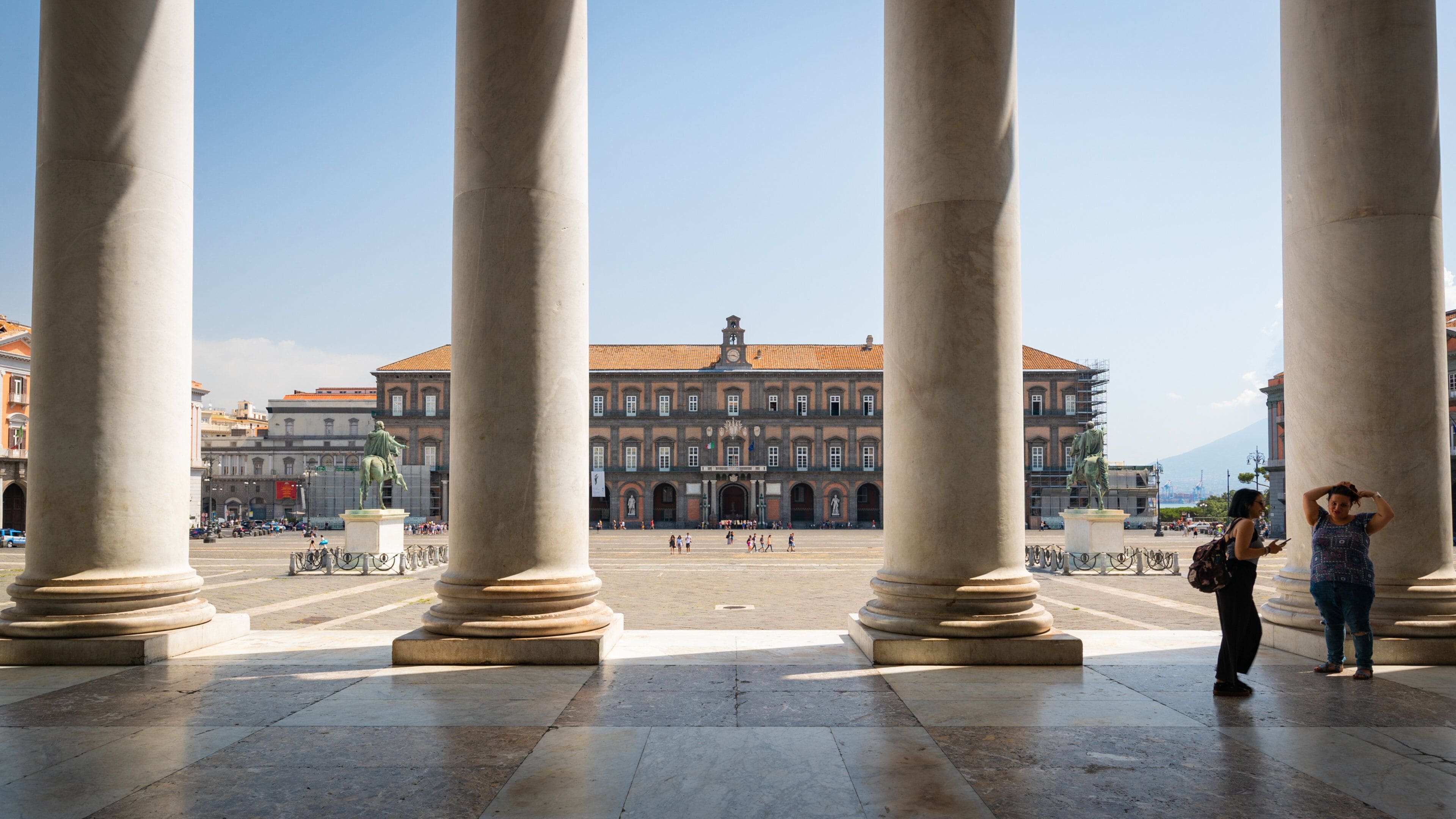 Royal Palace featuring a square or plaza and heritage elements as well as a couple