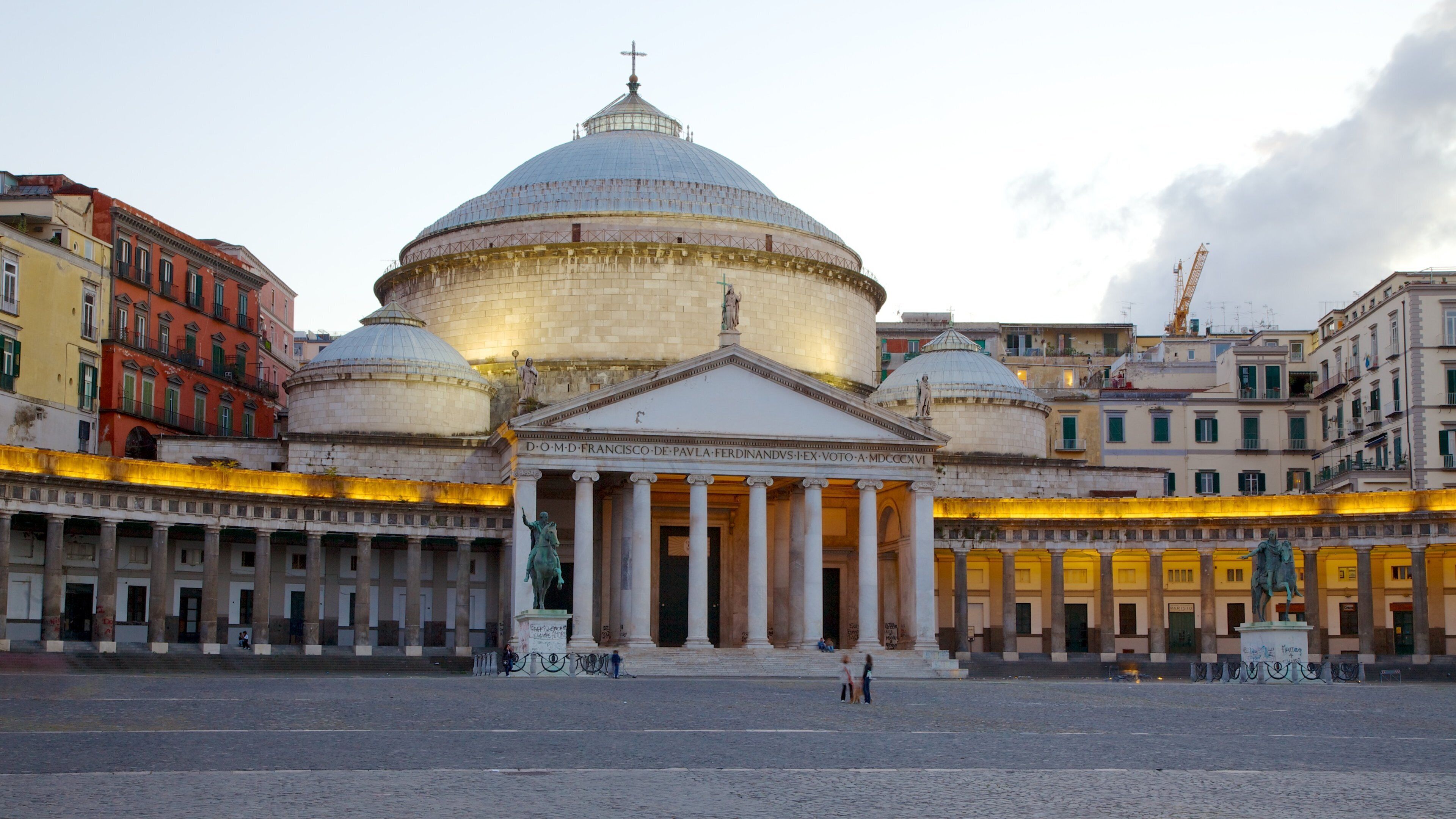San Francesco di Paola featuring a church or cathedral and street scenes