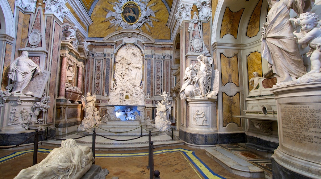 Sansevero Chapel showing religious aspects, a church or cathedral and a statue or sculpture