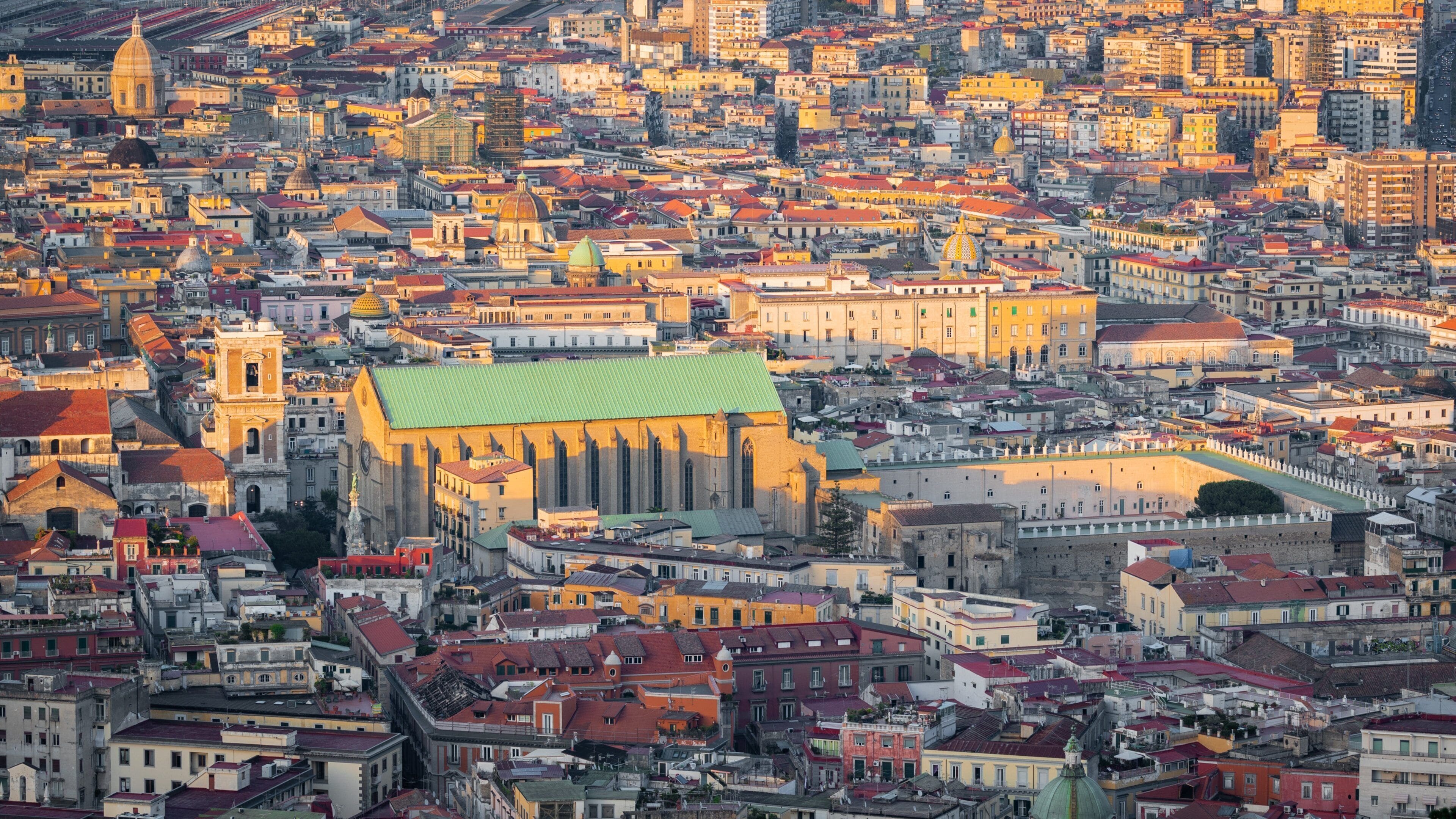 Santa Chiara Basilica which includes a city and landscape views