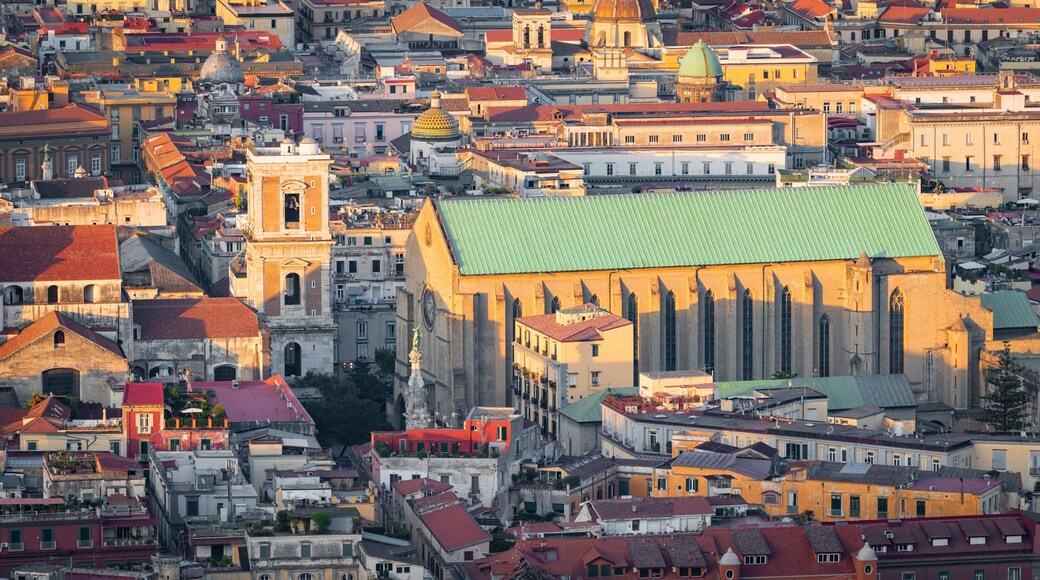 Santa Chiara showing a city and landscape views