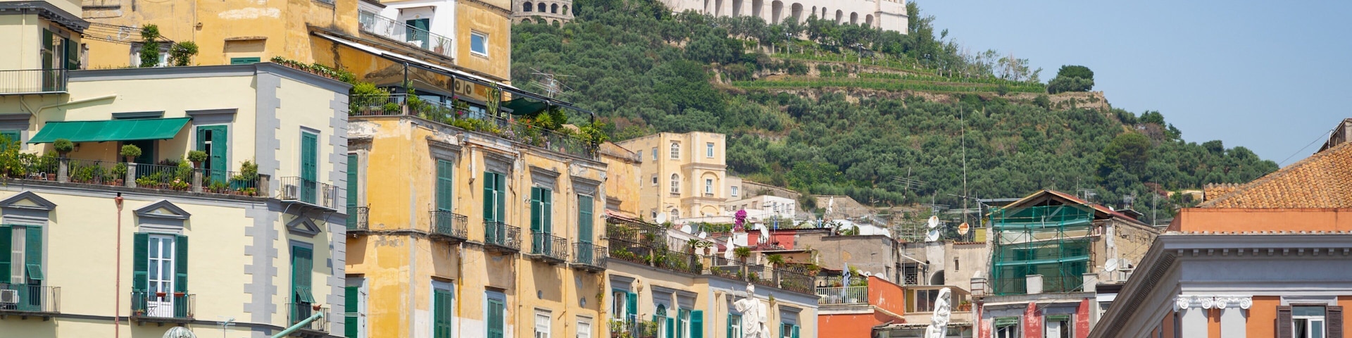 Castel Sant\'Elmo featuring a statue or sculpture