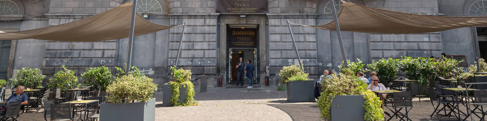 Teatro di San Carlo featuring heritage elements and signage