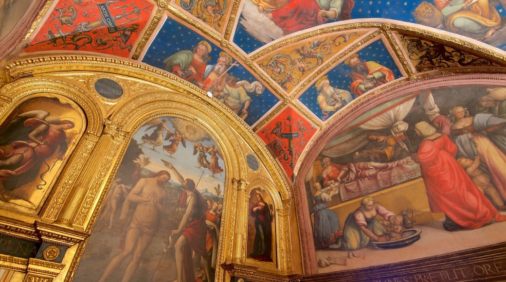 Perugia showing art, interior views and religious elements