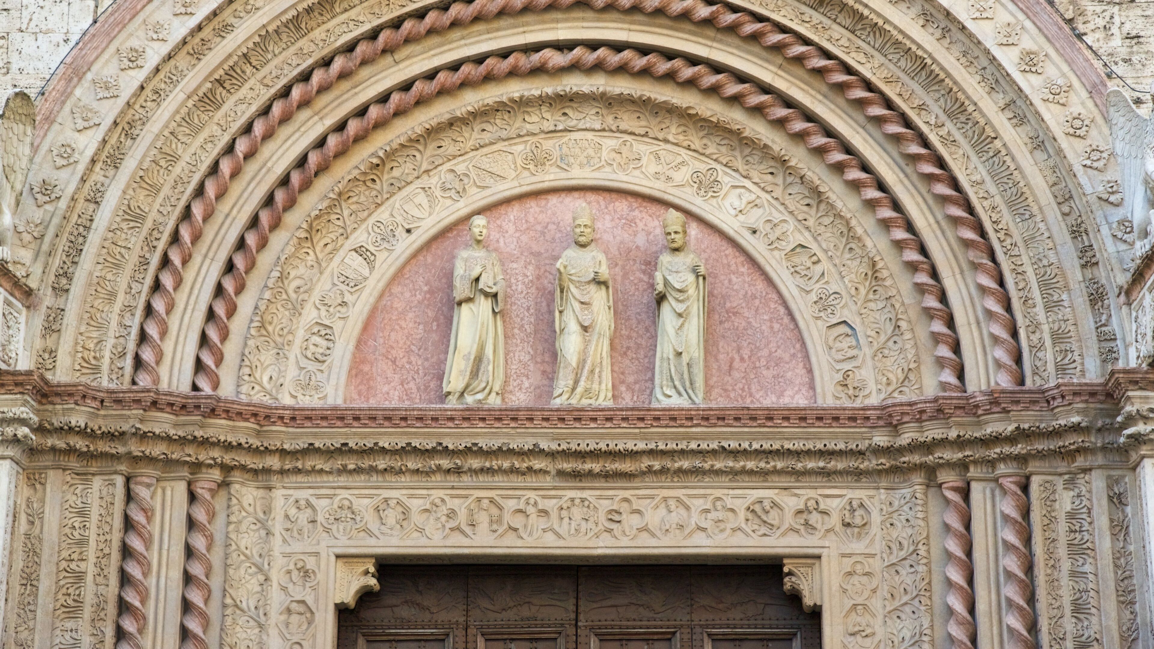 Galleria Nazionale dell\'Umbria presenterar historisk arkitektur