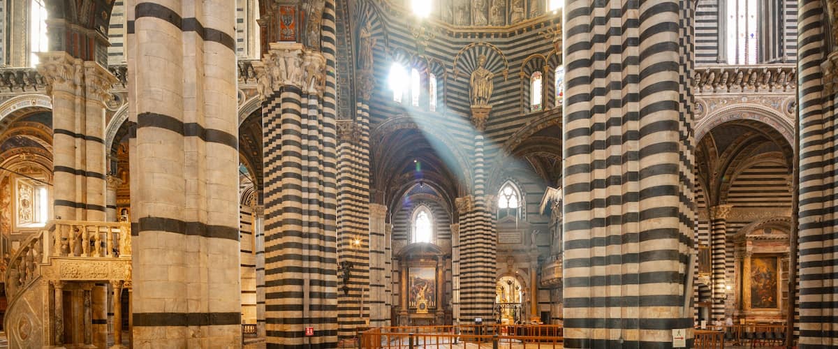 Siena Cathedral showing heritage elements, interior views and a church or cathedral
