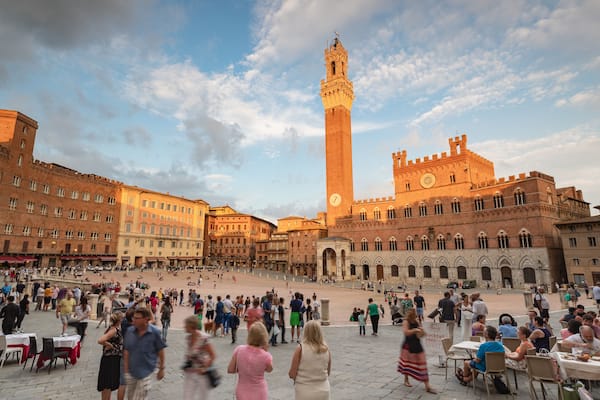 Palazzo Pubblico which includes street scenes, a city and a square or plaza
