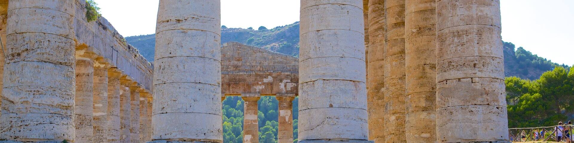Greek Temple of Segesta featuring building ruins, heritage elements and heritage architecture