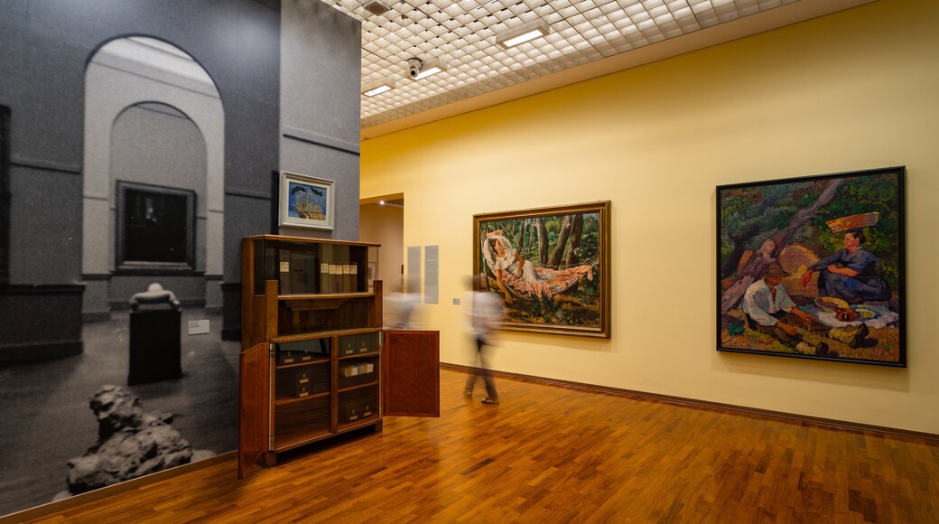 Galleria Civica d\'Arte Moderna e Contemporanea which includes art and interior views
