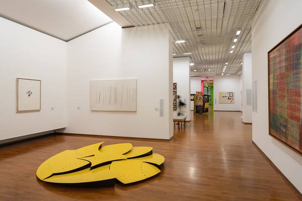 Galleria Civica d\'Arte Moderna e Contemporanea showing interior views and art