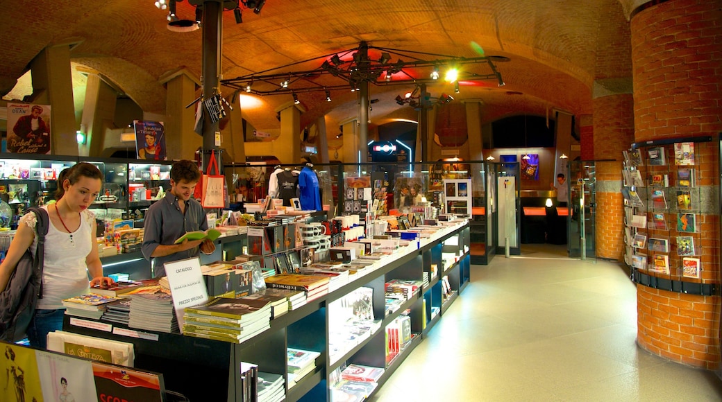 Mole Antonelliana which includes a city, shopping and interior views