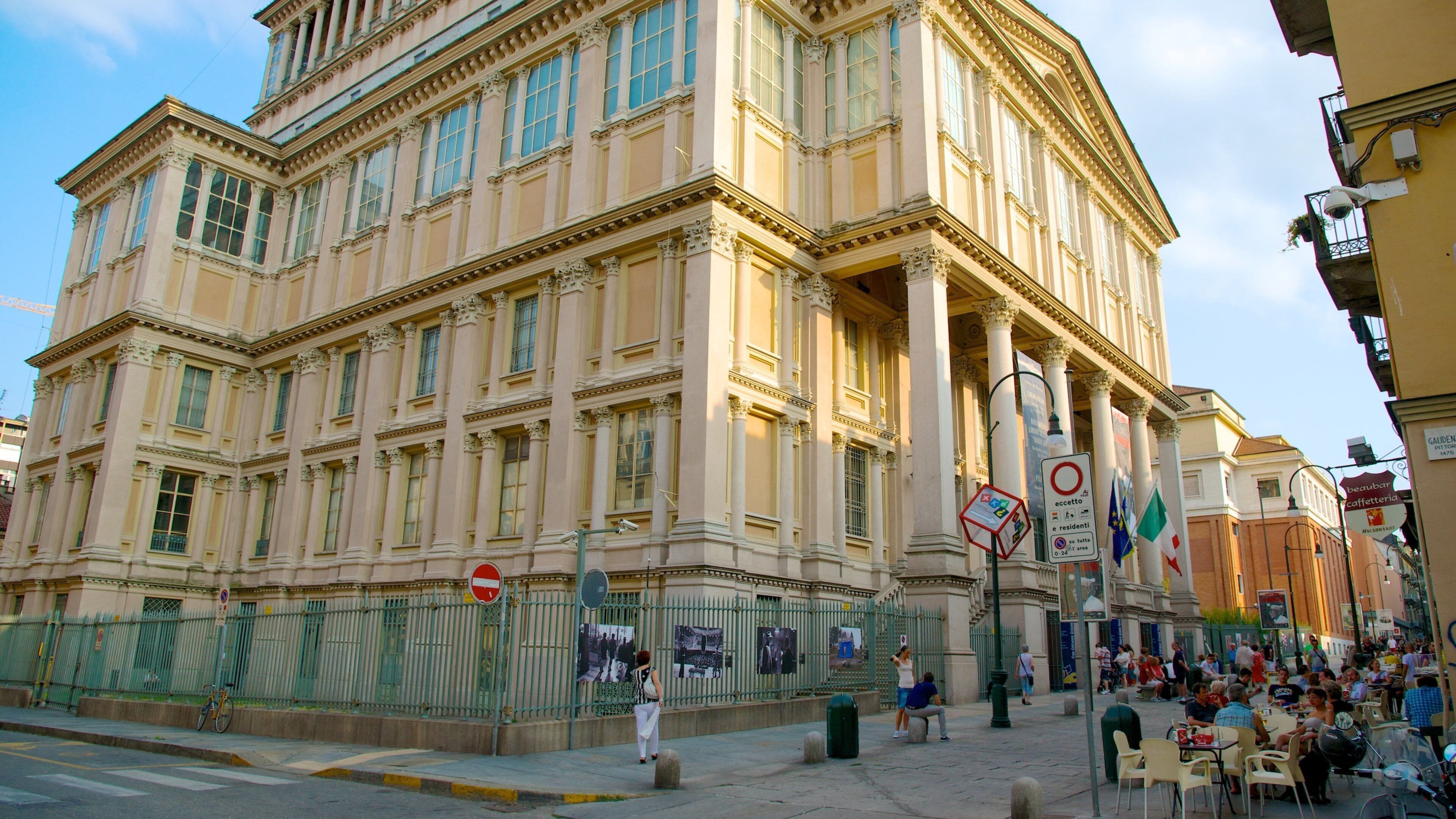 Mole Antonelliana featuring a city, heritage architecture and street scenes