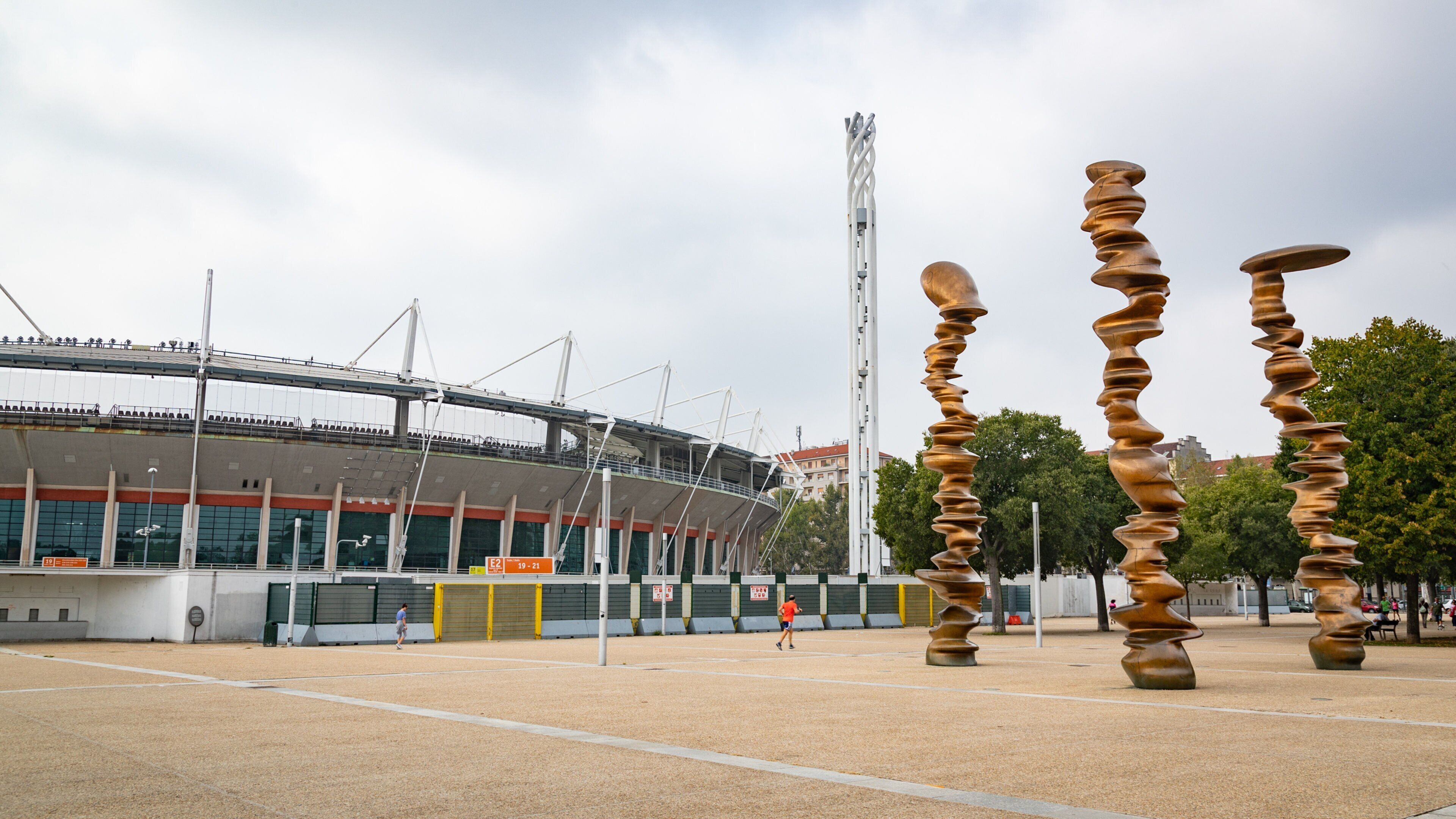 Stadio Olimpico featuring a square or plaza, modern architecture and outdoor art