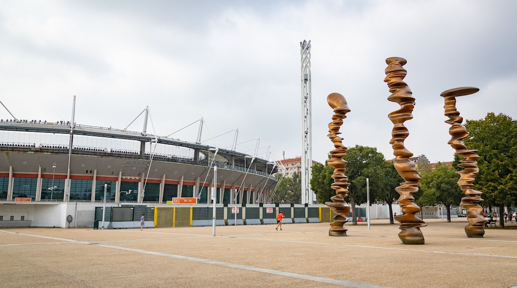 Stadio Olimpico featuring a square or plaza, modern architecture and outdoor art