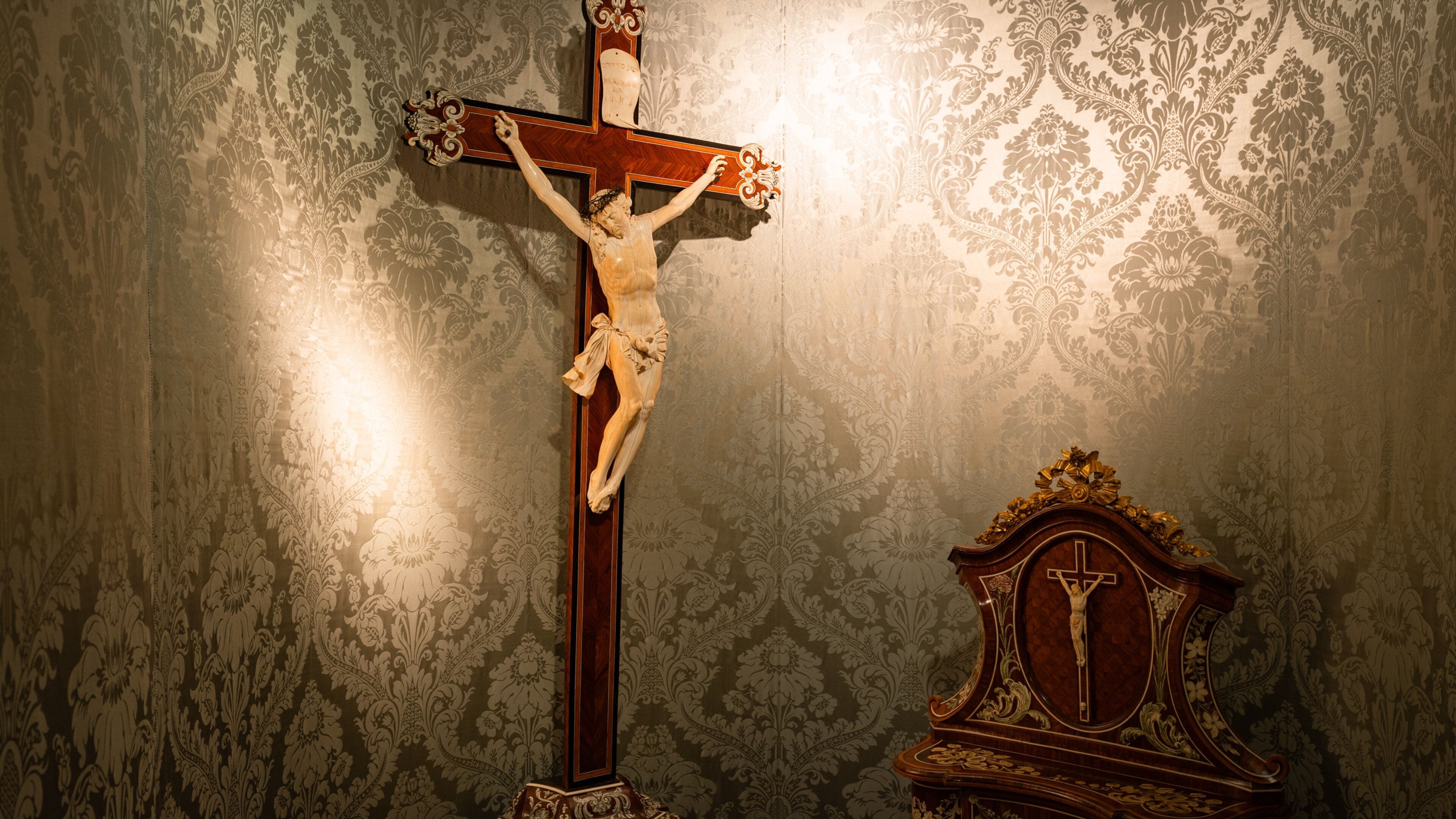Turin Palazzo Madama featuring interior views and religious elements
