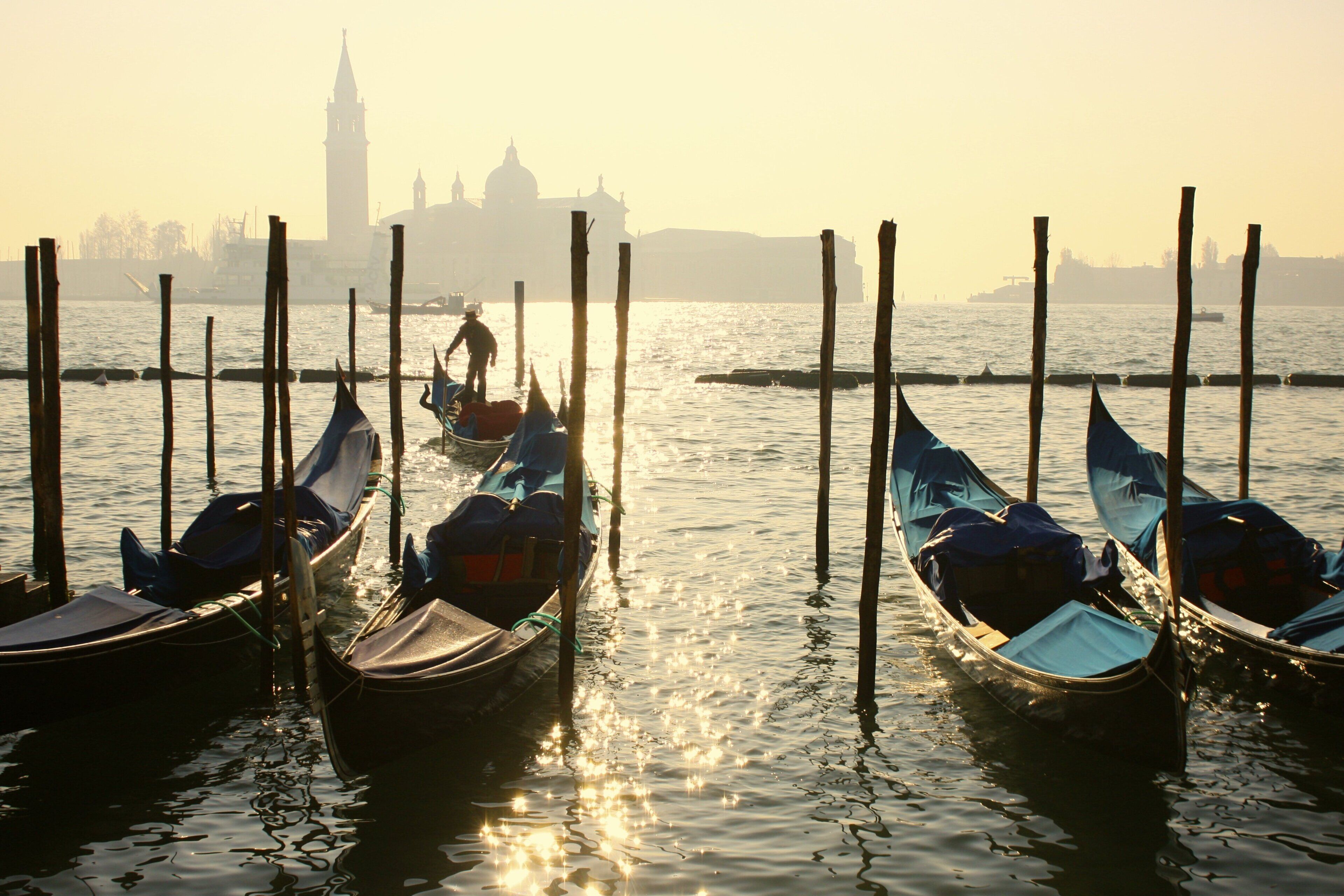 Caption---- Venice in The Winter SUN, Looking South Towards San Giorgio Maggiore