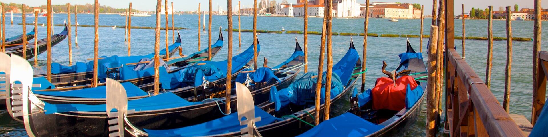 Church of San Giorgio Maggiore featuring a church or cathedral and a marina