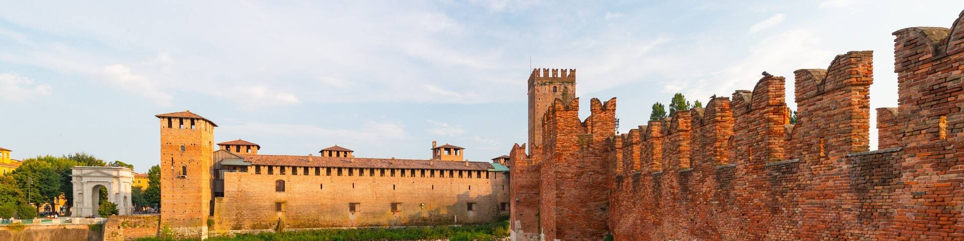 Castelvecchio Museum which includes a river or creek, heritage elements and a bridge
