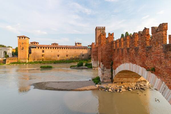 Castelvecchio Museum which includes a river or creek, heritage elements and a bridge