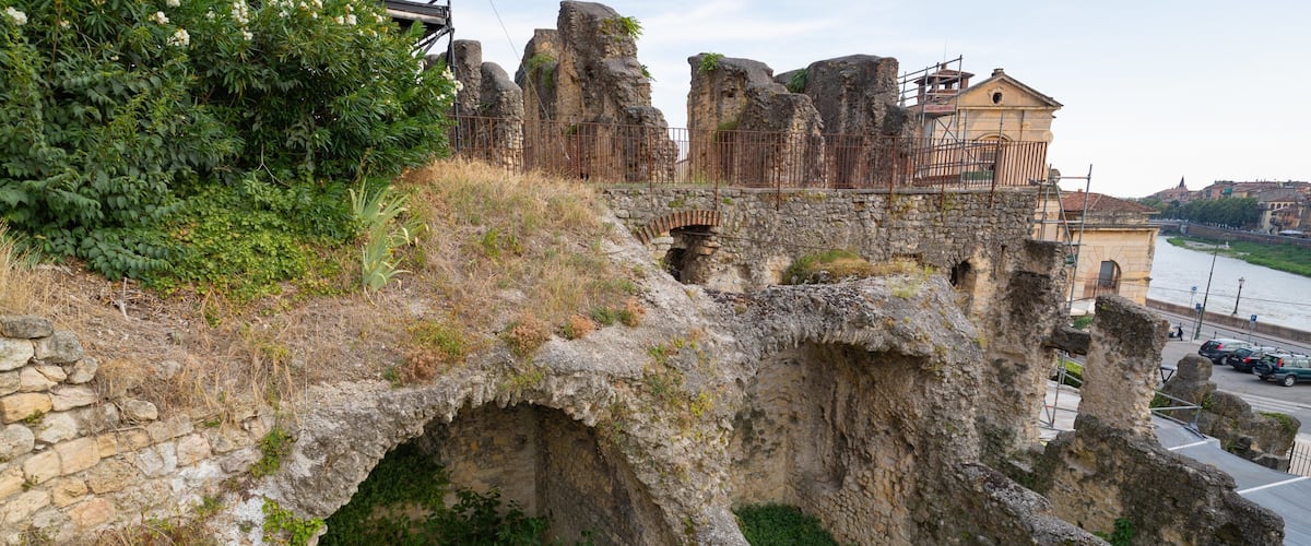 Verona Archeological Museum featuring building ruins and heritage elements
