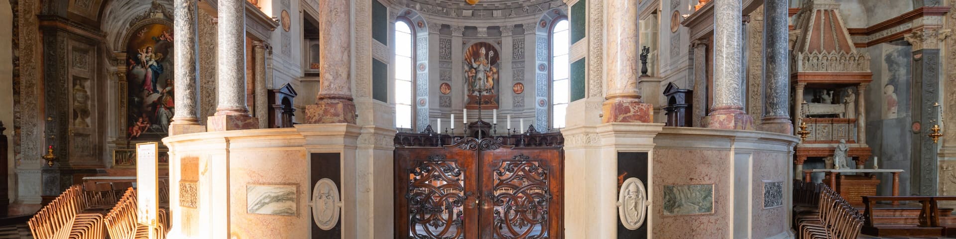 Verona Cathedral featuring a church or cathedral, heritage elements and interior views