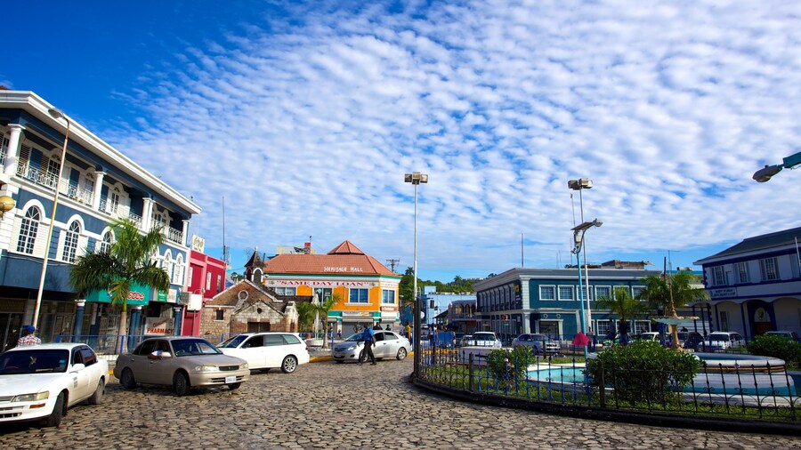 Sam Sharpe Square featuring a square or plaza