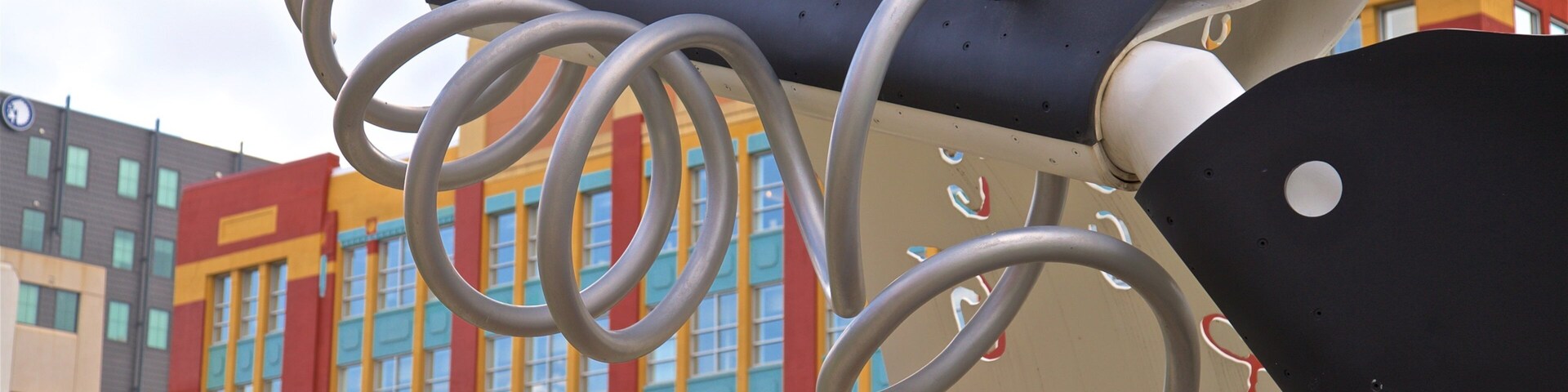 Sheldon Museum of Art featuring outdoor art